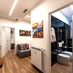 Apartment Bohemian Pigneto Rhome - 2bdr 2bath - Metro Pigneto Connecting In 8 Minutes To Colosseum - Near Termini Railway Station, La Sapienza Uni, Policlinico Umberto I Hospital - Family Friendly With Baby Equipment - Secure & Vibrant Area - Warm 4 Language C Rom