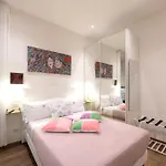 Apartment Bohemian Pigneto Rhome - 2bdr 2bath - Metro Pigneto Connecting In 8 Minutes To Colosseum - Near Termini Railway Station, La Sapienza Uni, Policlinico Umberto I Hospital - Family Friendly With Baby Equipment - Secure & Vibrant Area - Warm 4 Language C *