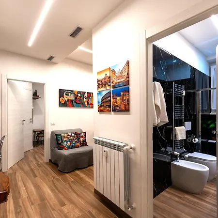 Apartment Bohemian Pigneto Rhome - 2 Bdr 2 Bath Family Friendly Comfort & Elegance - Colosseum At 4 Metro Stops - Secure & Vibrant Area, Pigneto Metro & Historic Car Free Island At 10 Min Walk - Easy Access To Termini, La Sapienza, Policlinico Umberto I Rome